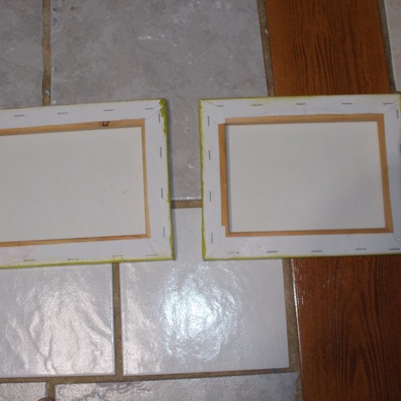 Two fine art acrylic fun paintings 8"x10" - Picture 2 of 3